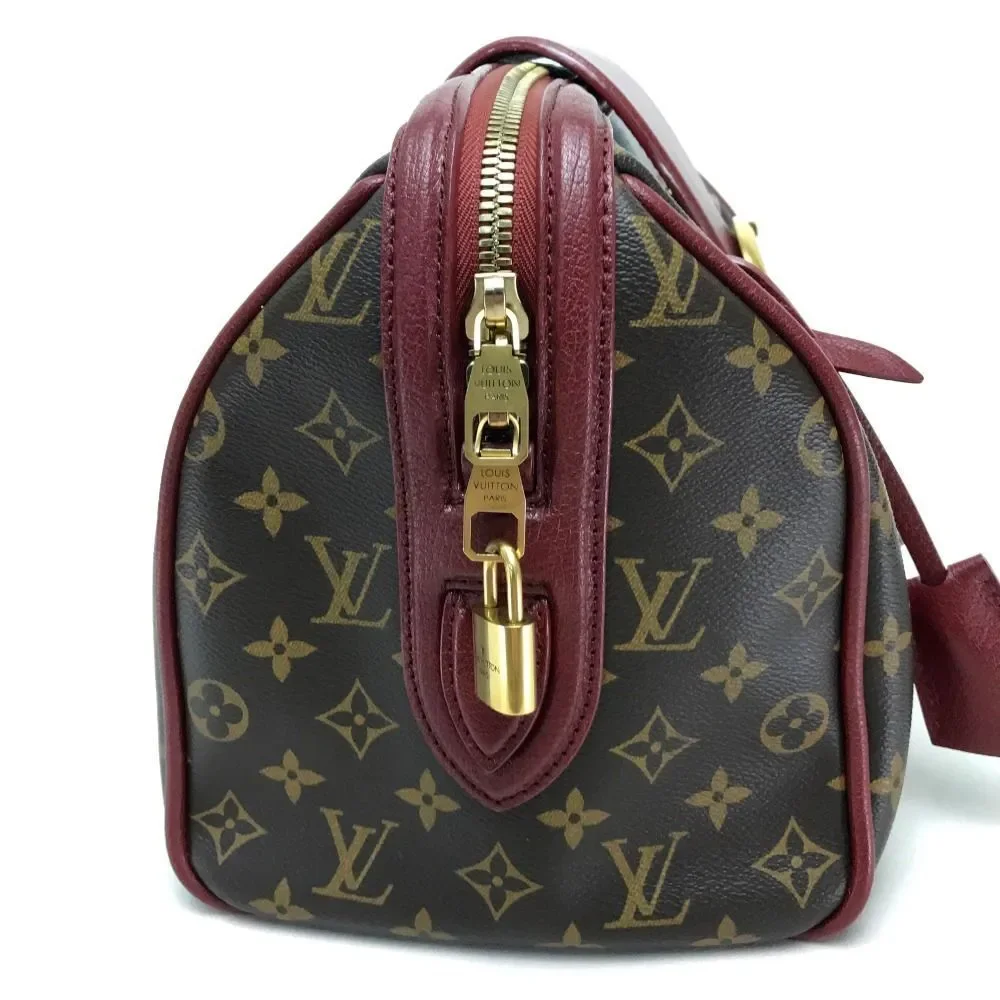 Louis Vuitton Monogram Speedy Mini Boston Bag Handbag Canvas Brown